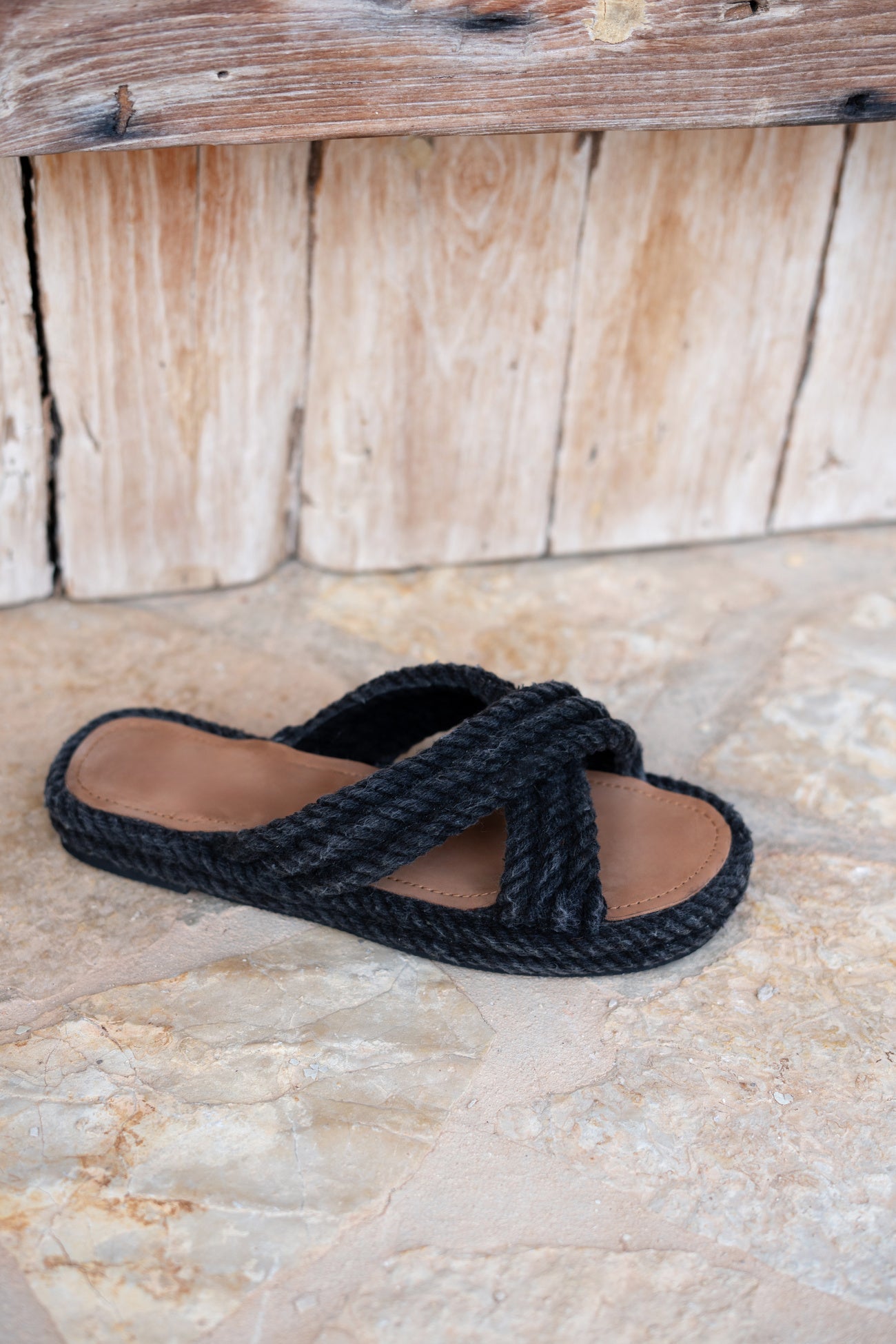 Sandal Rope Path Black